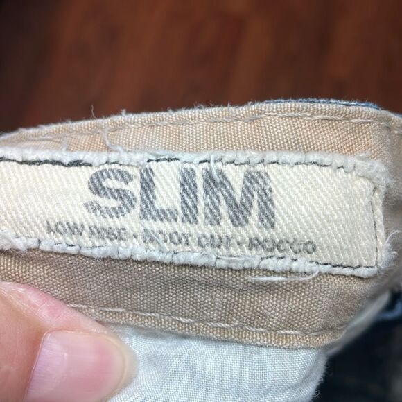 Y2K Express Slim Boot Cut Jeans, Low rise, Thick Topstitching, 31 x 30 - Picture 9 of 10